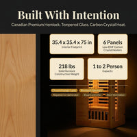2024 Upgrade 1 to 2 Person Infrared Sauna, Low EMF Infrared Sauna for Home, Indoor Sauna Room, Hemlock Wooden Far Infrared Sauna, Dry Sauna with Bluetooth Speakers, LED Reading and Chromotherapy Lamp — Results & Stats
