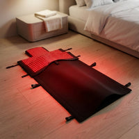 Red Light Therapy Mat for Full Body Pain Relief 75" X 35'' | Infrared Red Light Therapy Blanket for Face and Body with 2570 Dual-Wave Leds (660Nm & 850Nm) — Studio Shot